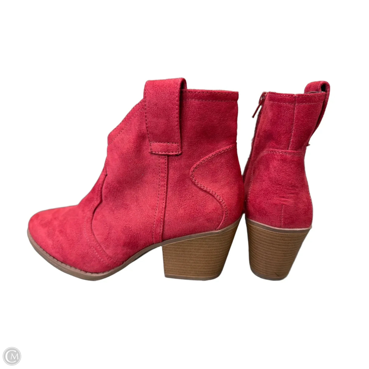 Boots Ankle Heels By Sugar In Red, Size: 7.5