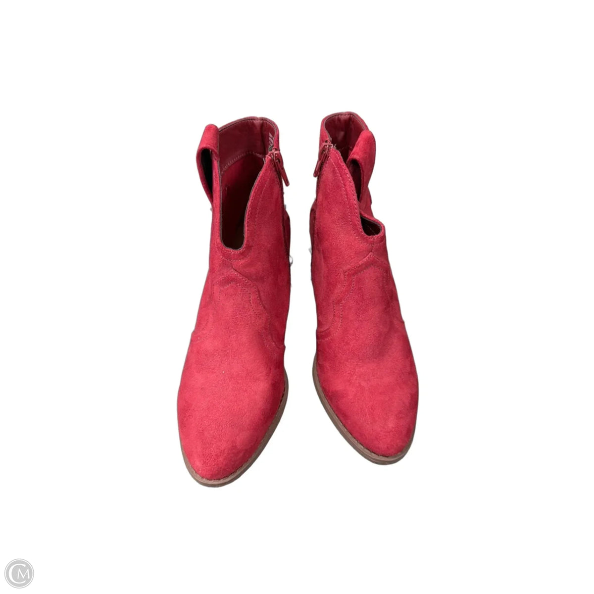 Boots Ankle Heels By Sugar In Red, Size: 7.5