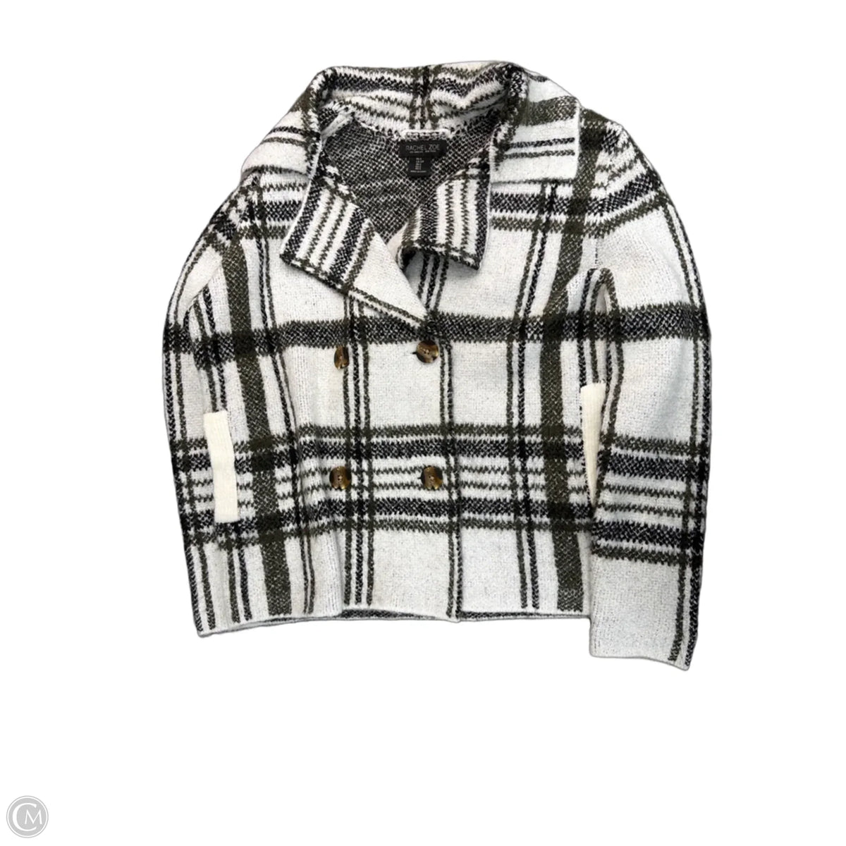 Jacket Shirt By Rachel Zoe In Plaid Pattern, Size: S