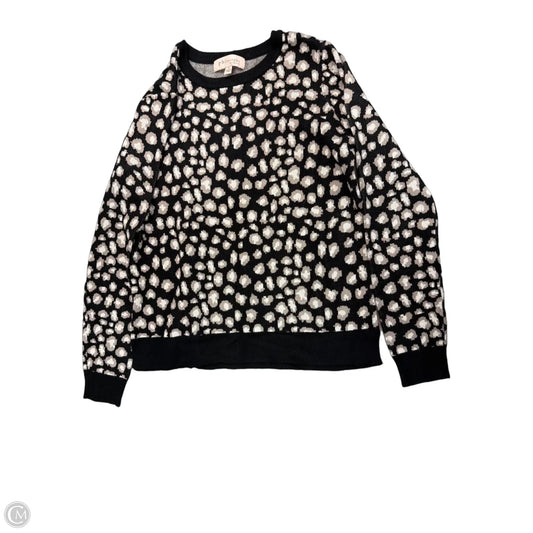 Sweater By Philosophy In Black & Tan, Size: S