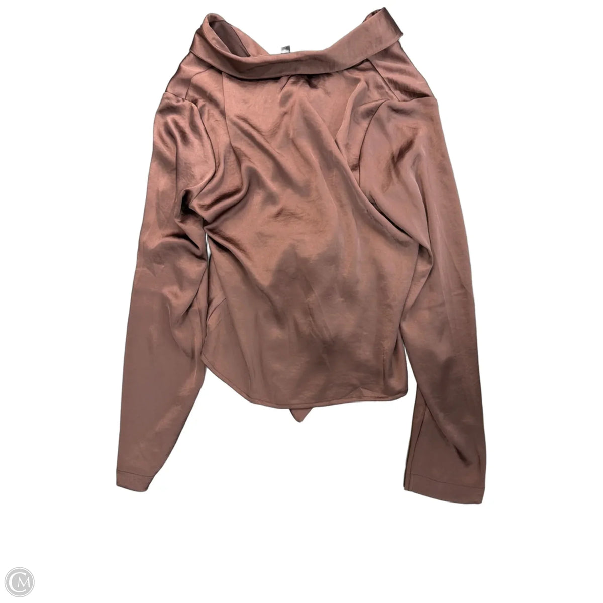Top Long Sleeve By Express In Brown, Size: S