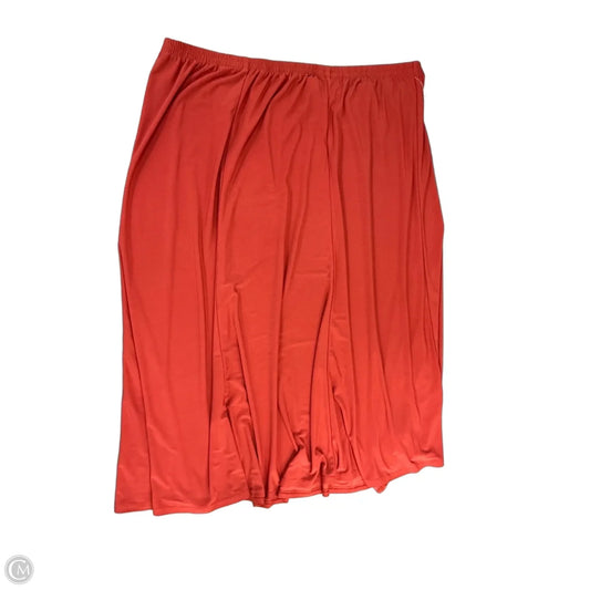Skirt Midi By Clothes Mentor In Orange, Size: Xl