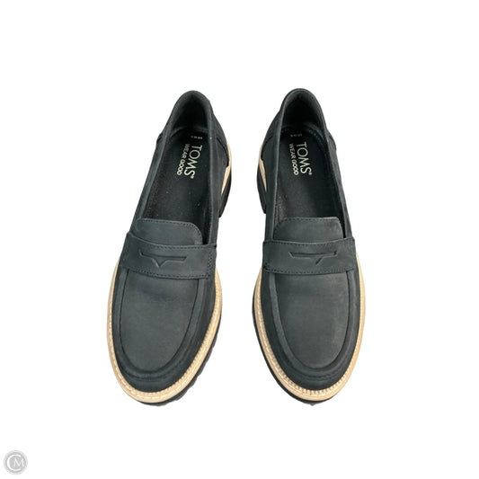 Shoes Flats By Toms In Black, Size: 6