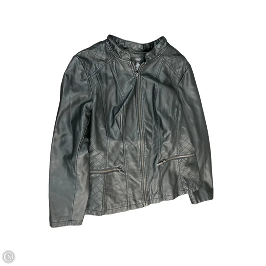 Jacket Moto By Alfani In Black, Size: 1x
