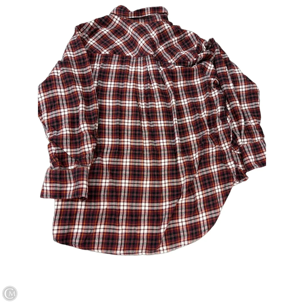 Top Long Sleeve By Lane Bryant In Plaid Pattern, Size: Xl