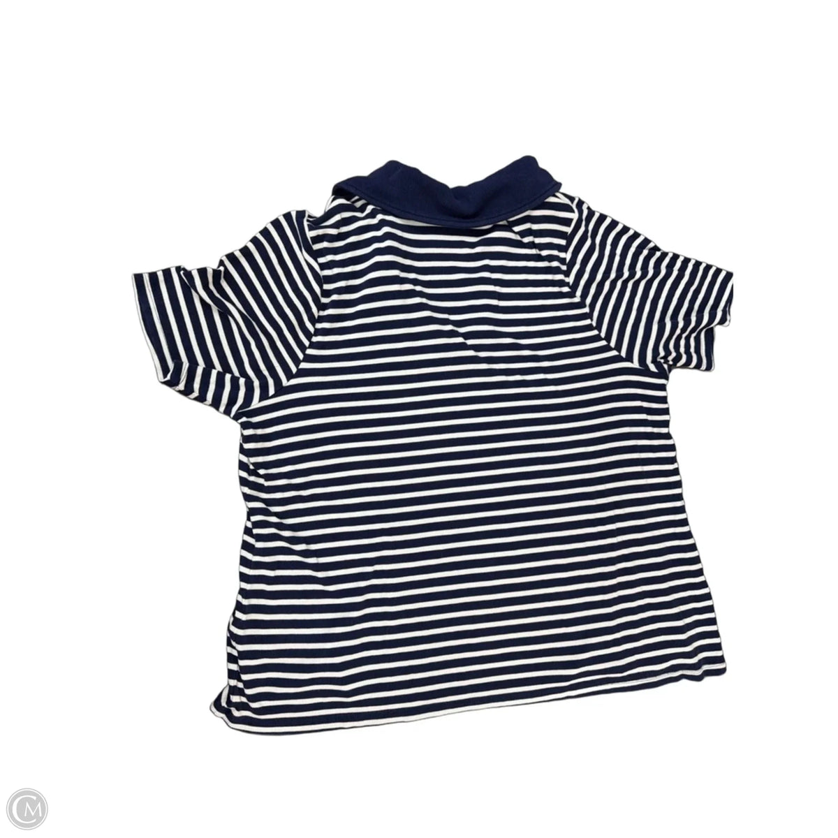 Top Short Sleeve By Ava & Viv In Striped Pattern, Size: Xl