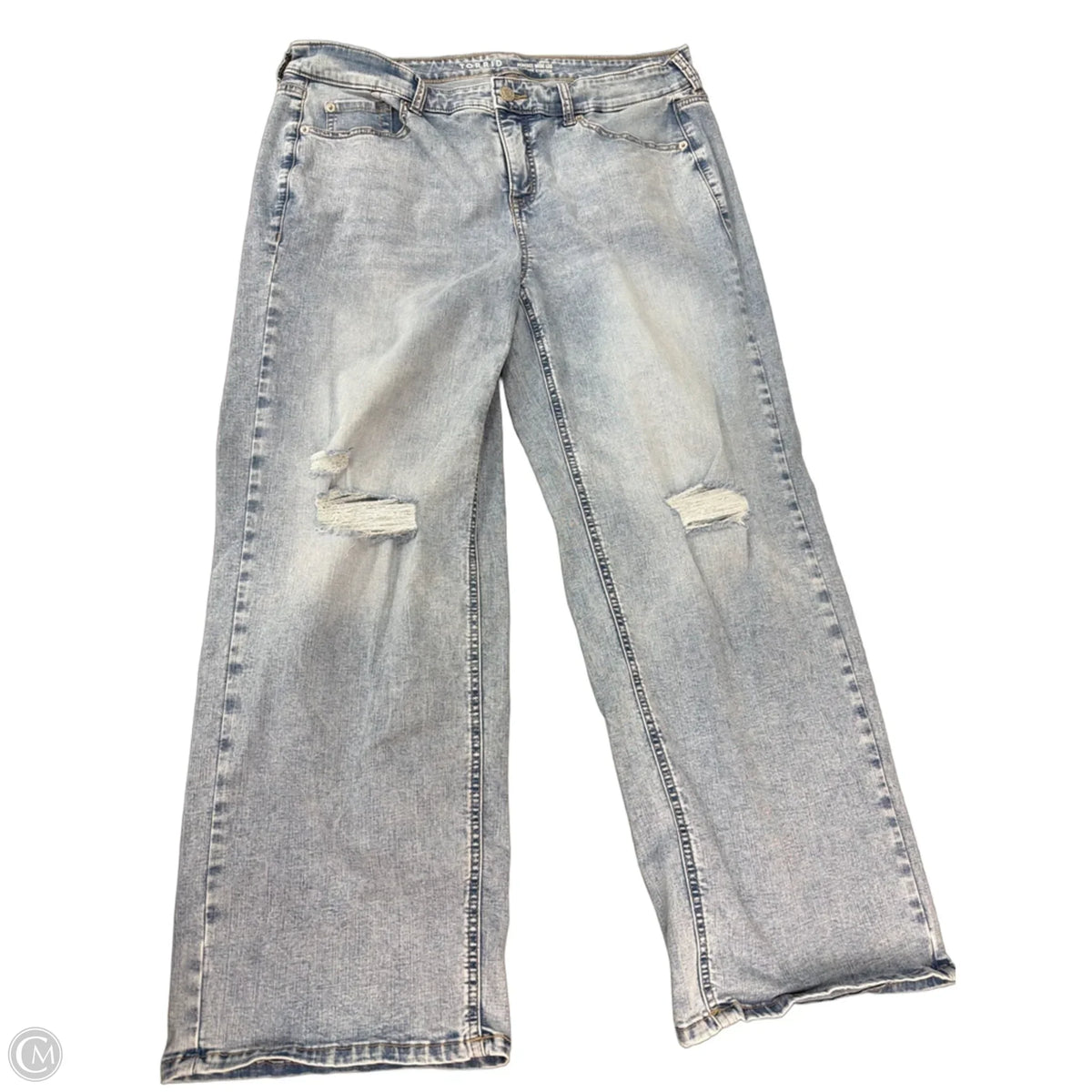 Jeans Wide Leg By Torrid In Blue Denim, Size: 16