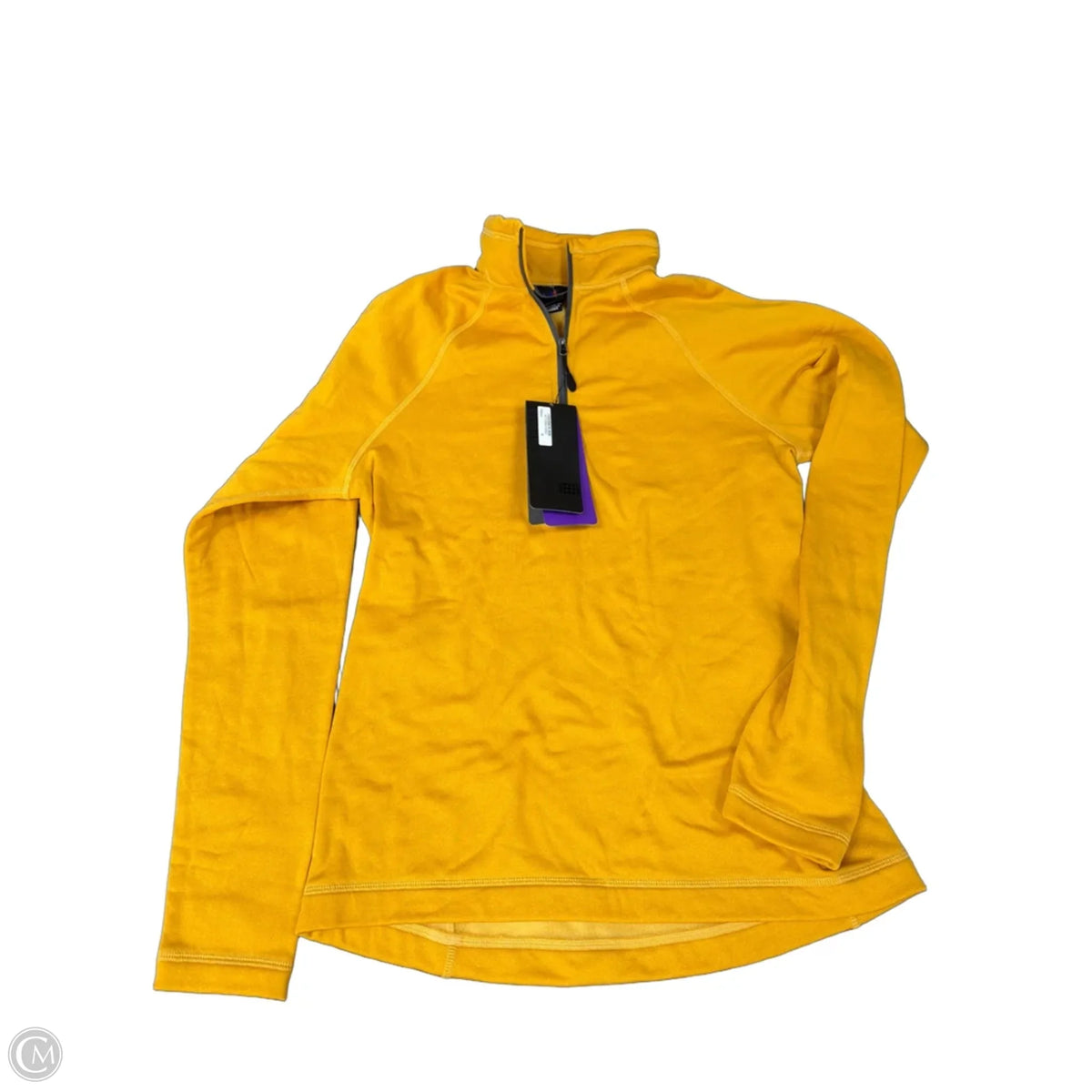 Sweatshirt Collar By Clothes Mentor In Yellow, Size: M