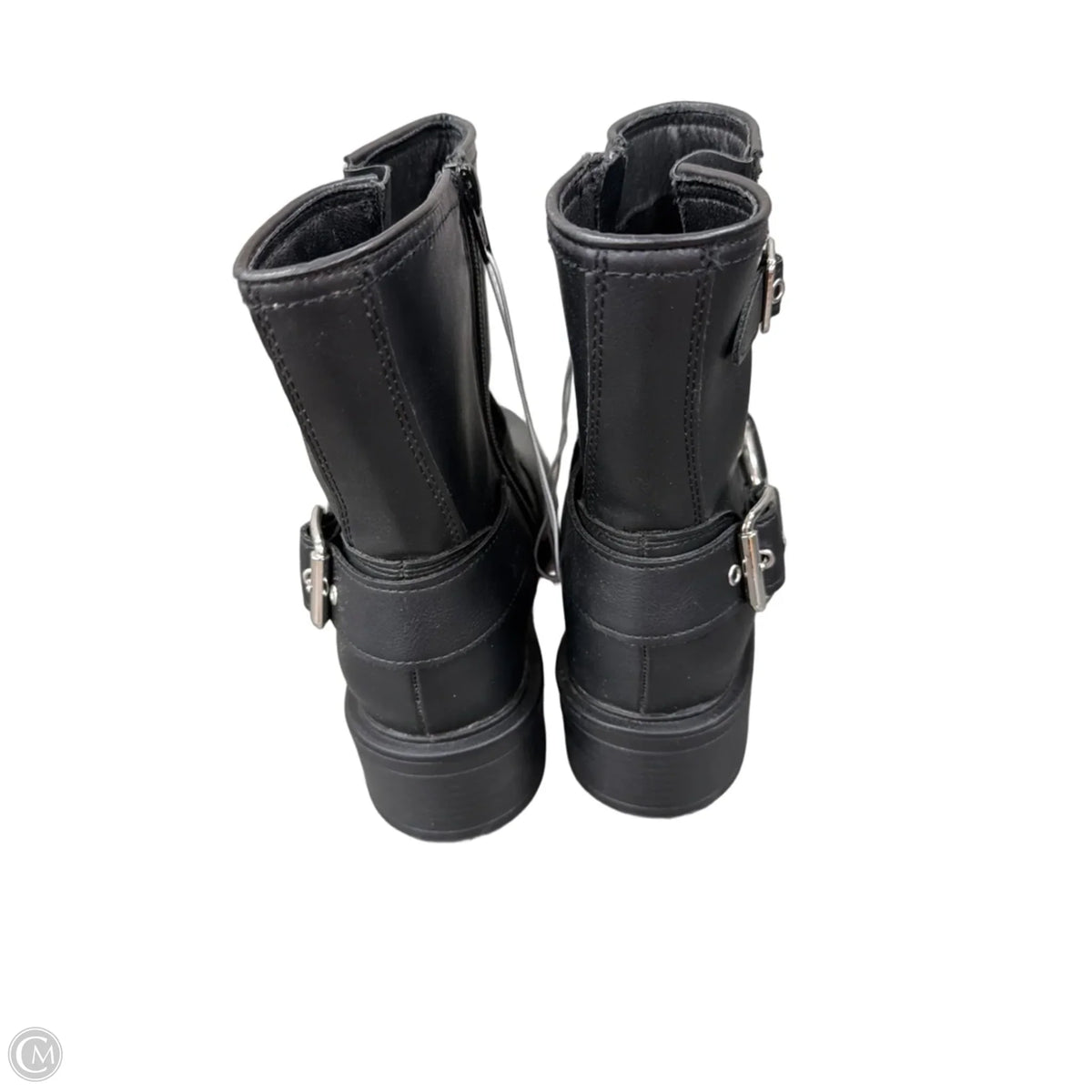 Boots Mid-calf Flats By Universal Thread In Black, Size: 8