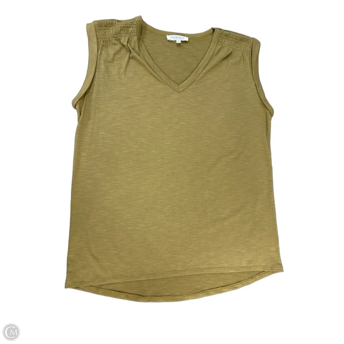 Top Sleeveless By Workshop In Green, Size: M