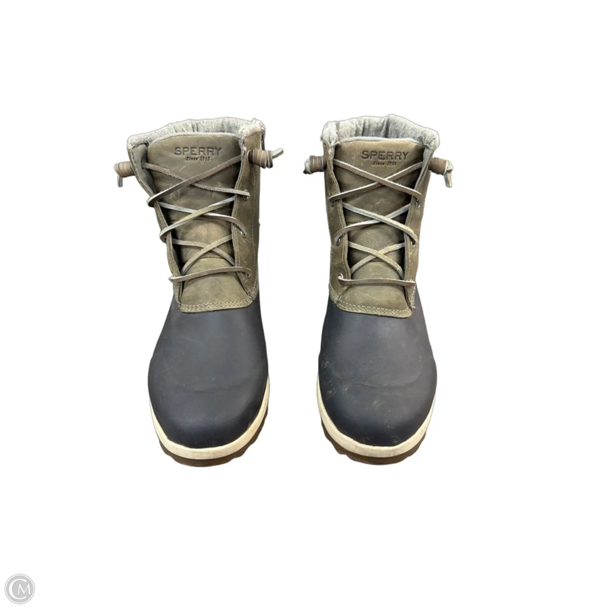 Boots Rain By Sperry In Green & Grey, Size: 10