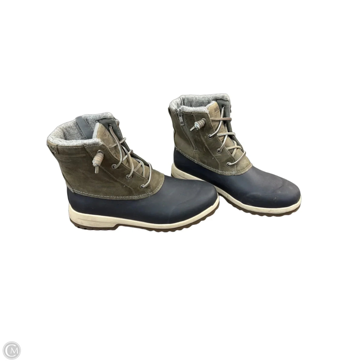Boots Rain By Sperry In Green & Grey, Size: 10