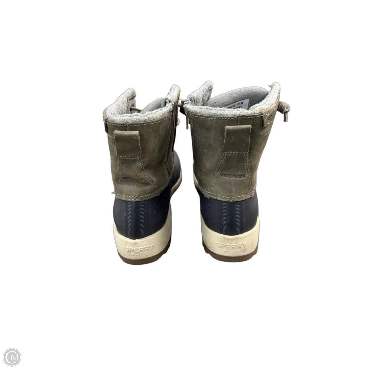 Boots Rain By Sperry In Green & Grey, Size: 10
