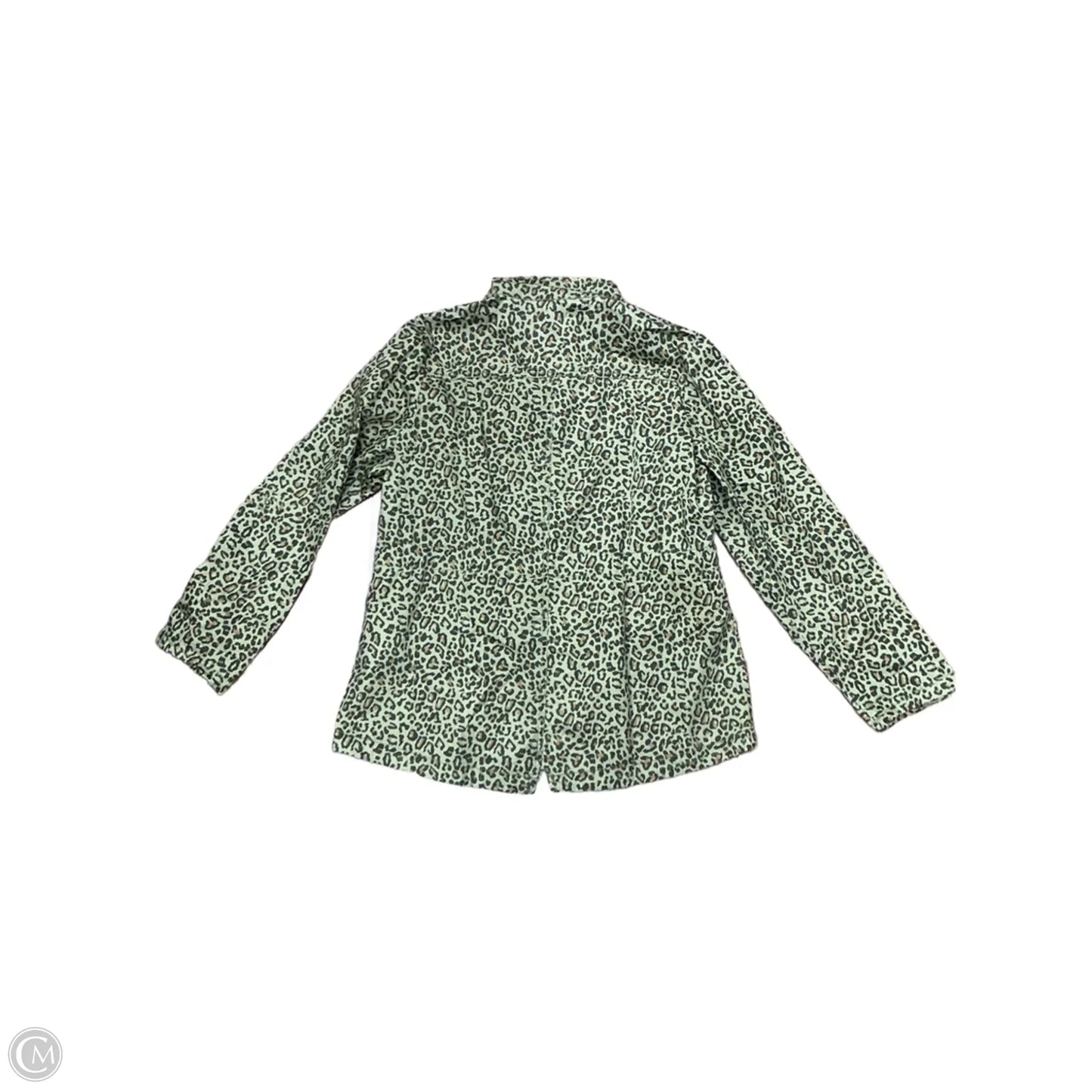 Jacket Utility By Maurices In Leopard Print, Size: L