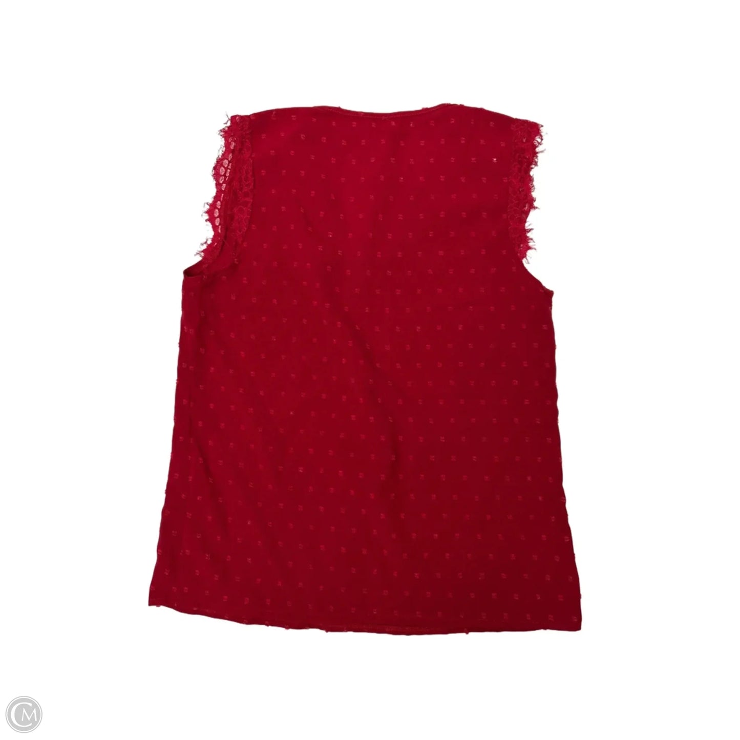 Top Sleeveless By Shein In Red, Size: S