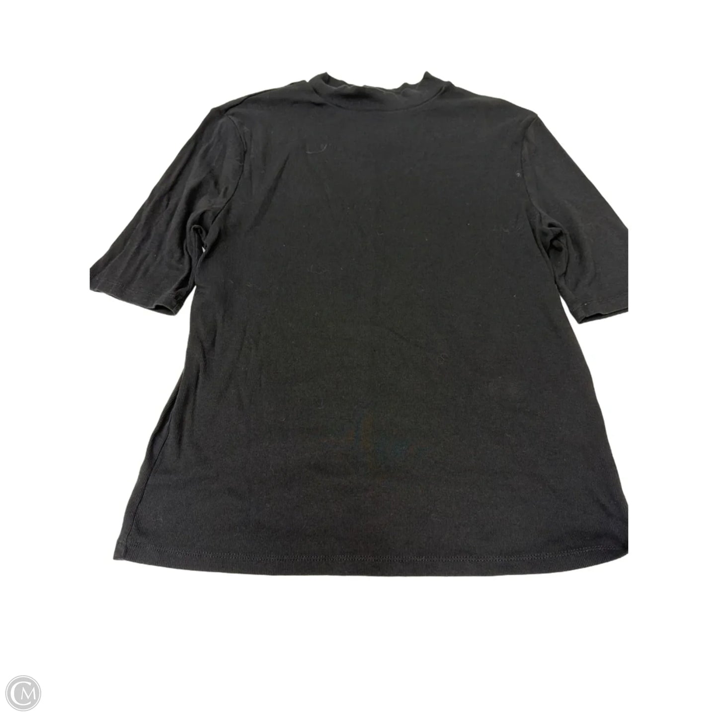 Top Short Sleeve By A New Day In Black, Size: L