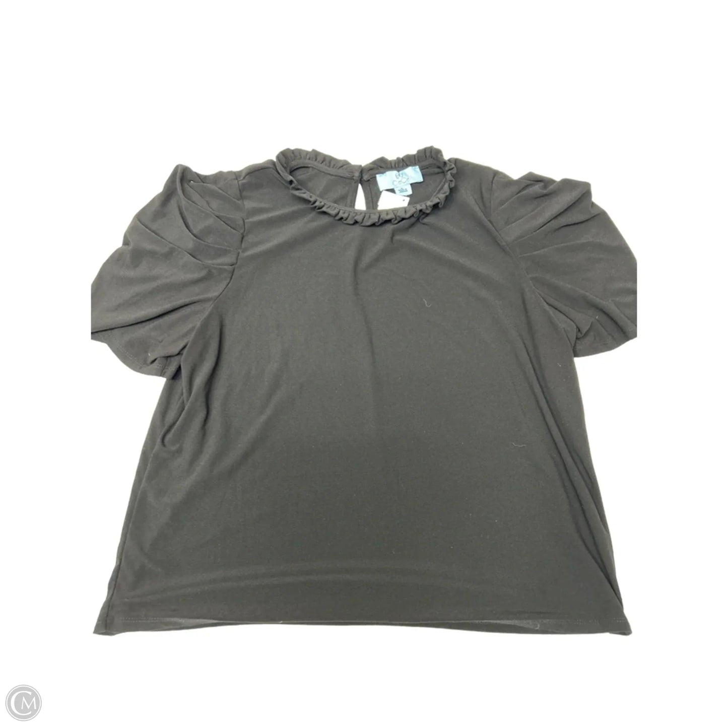 Top Short Sleeve By Cece In Black, Size: Xl