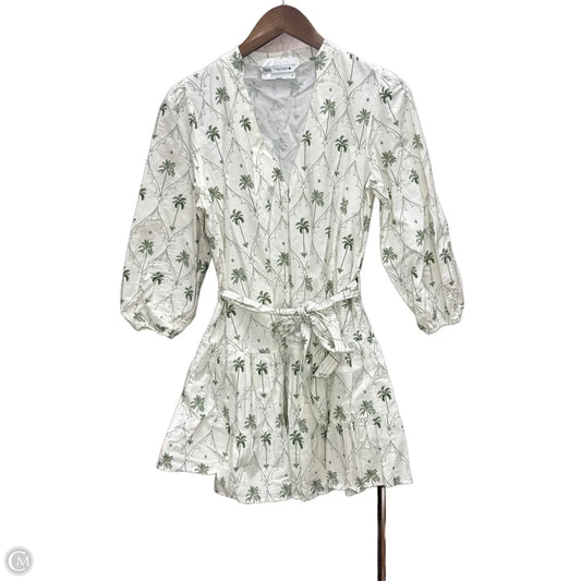 Dress Casual Short By Zara In Tropical Print, Size: M