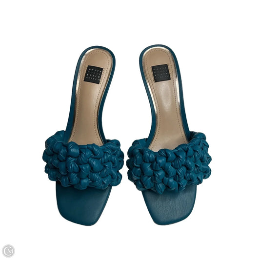 Sandals Heels Kitten By White House Black Market In Blue, Size: 7.5
