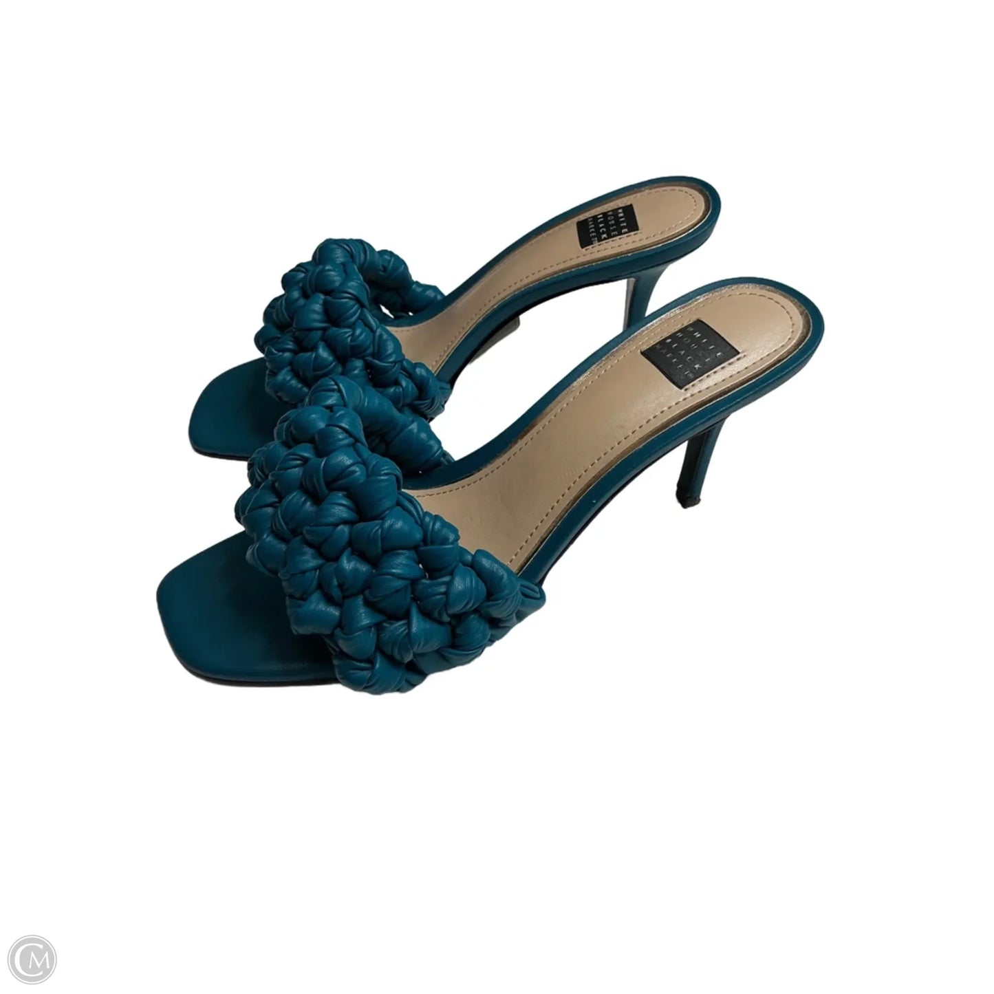 Sandals Heels Kitten By White House Black Market In Blue, Size: 7.5