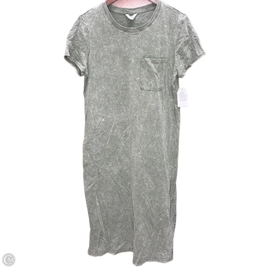 Dress Casual Midi By Time And Tru In Green, Size: L