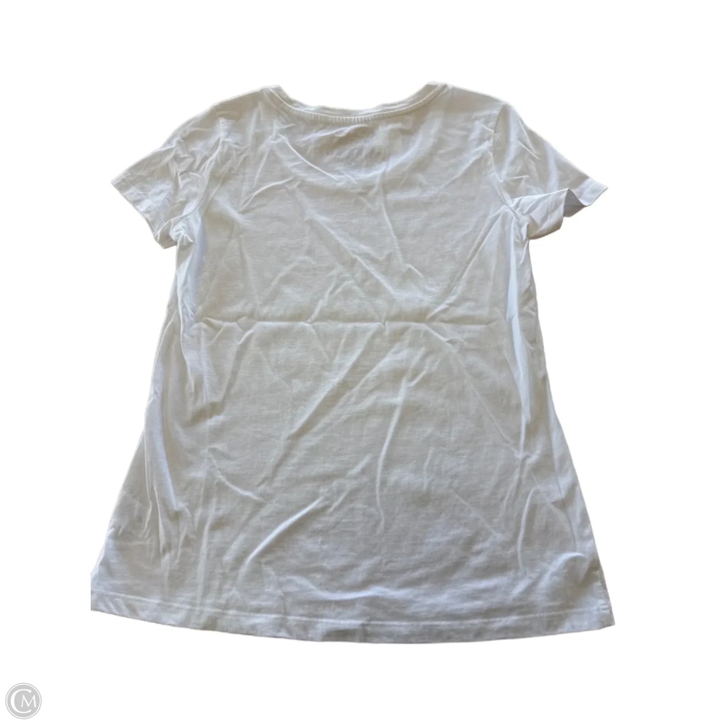 Top Short Sleeve Basic By C And C In White, Size: Xs