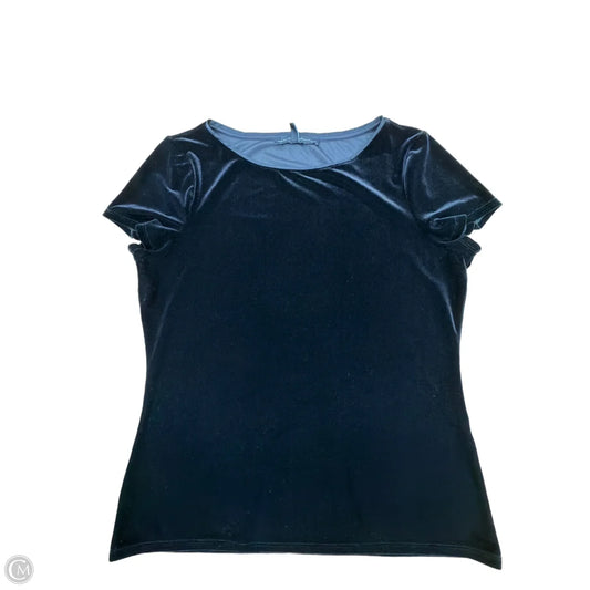 Top Short Sleeve By White House Black Market In Black, Size: M