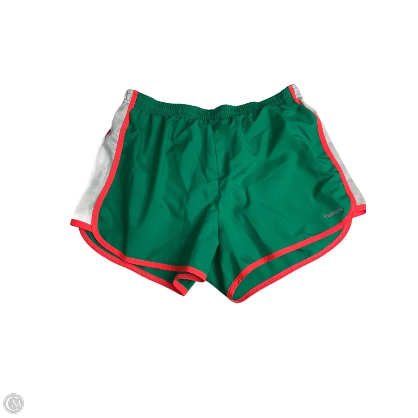 Athletic Shorts By Reebok In Green & Pink, Size: M