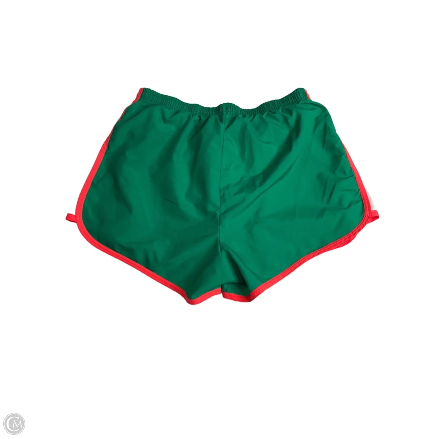 Athletic Shorts By Reebok In Green & Pink, Size: M