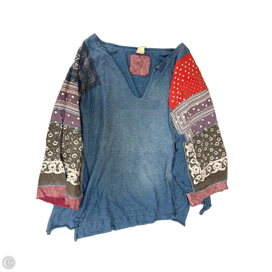 Top 3/4 Sleeve By We The Free In Multi-colored, Size: M