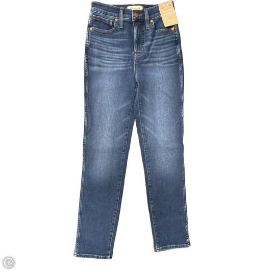 Jeans Straight By Madewell In Blue Denim, Size: 0