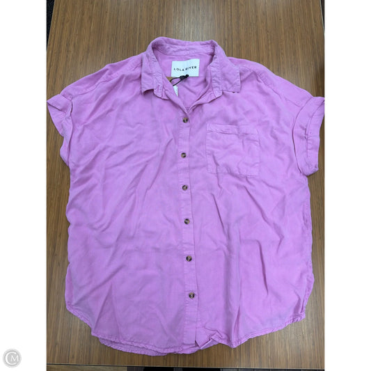 Top Short Sleeve By Lola River In Pink, Size: Xl