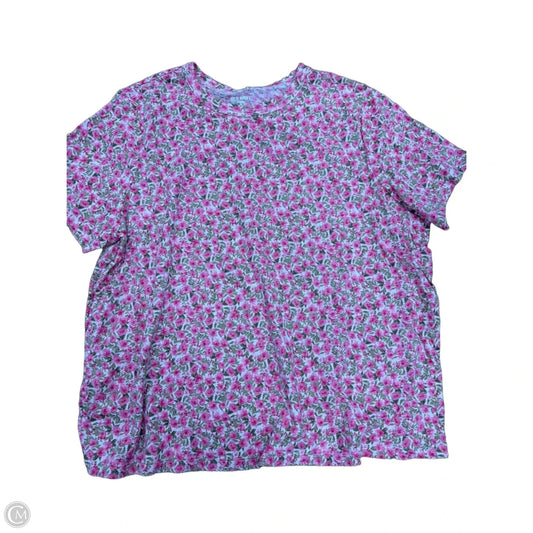 Top Short Sleeve By Old Navy In Floral Print, Size: Xl