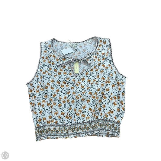Top Sleeveless By Max Studio In Floral Print, Size: L