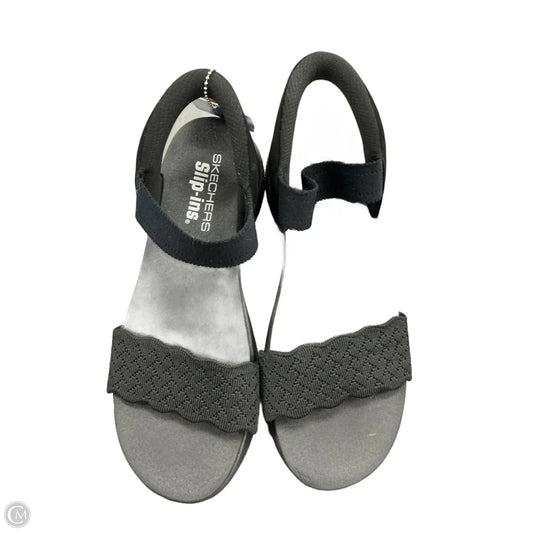 Sandals Flats By Skechers In Black, Size: 11