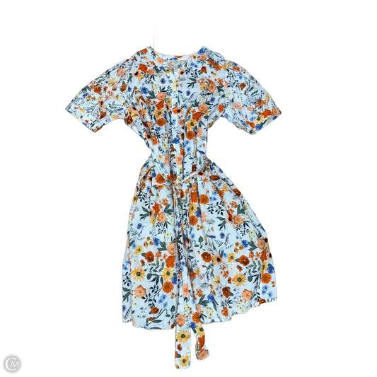 Dress Casual Midi By St Johns Bay In Floral Print, Size: 2x