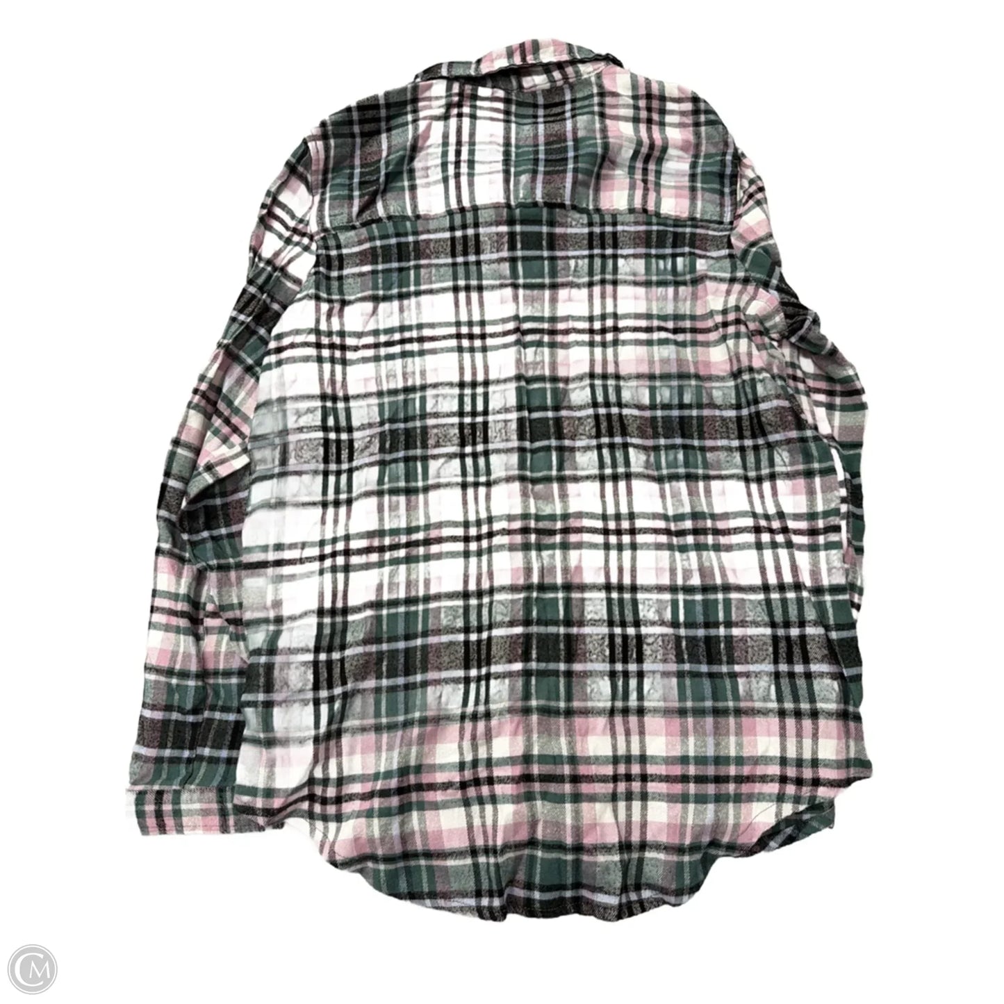 Top Long Sleeve By C And C In Plaid Pattern, Size: Xl