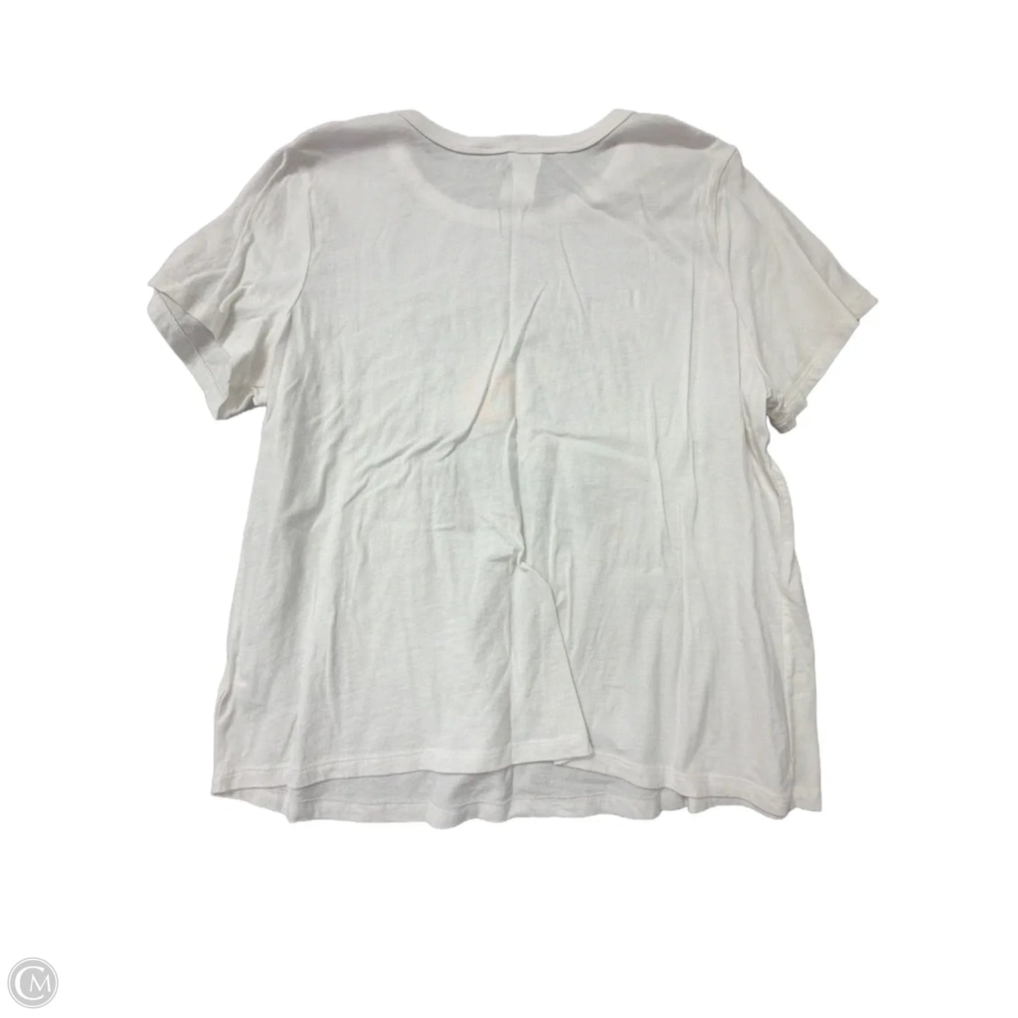 Top Short Sleeve By Old Navy In White