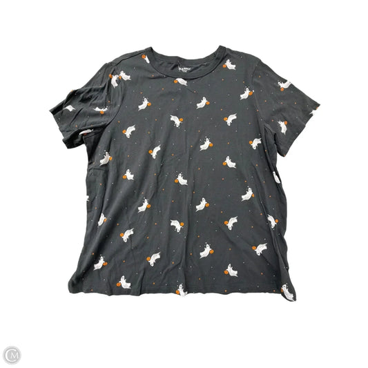 Top Short Sleeve By Old Navy In Grey, Size: Xl