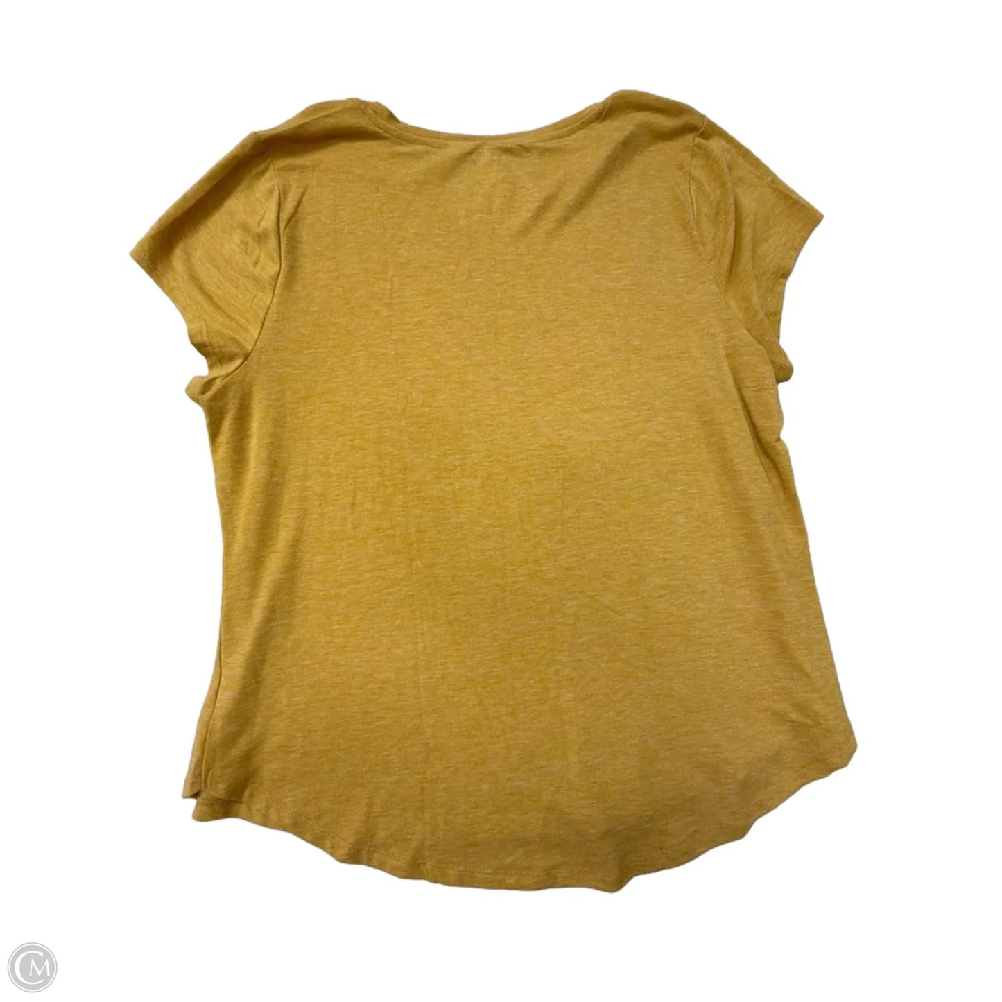 Top Short Sleeve By Apt 9 In Yellow, Size: 1x