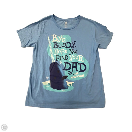 Top Short Sleeve By Clothes Mentor In Blue, Size: 2x