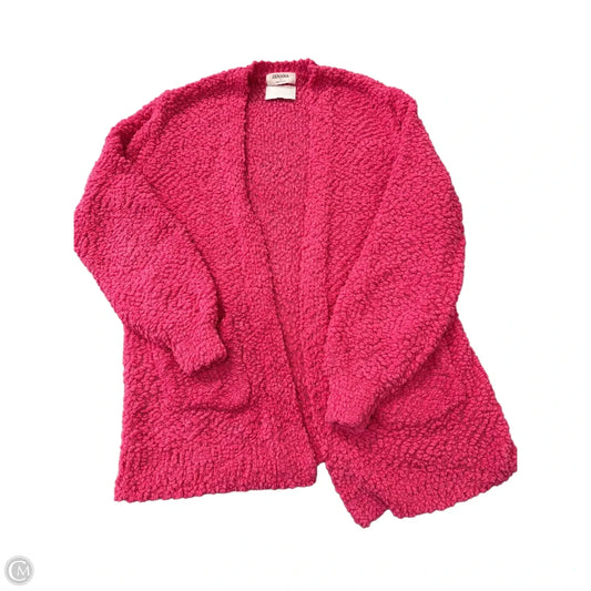 Cardigan By Zenana In Pink, Size: L