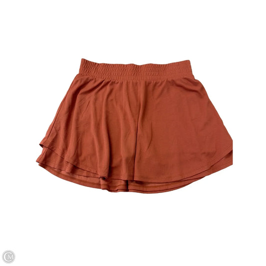 Athletic Skort By Tek Gear In Orange, Size: M