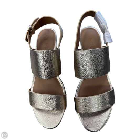 Sandals Heels Block By Aerosoles In Gold, Size: 8.5