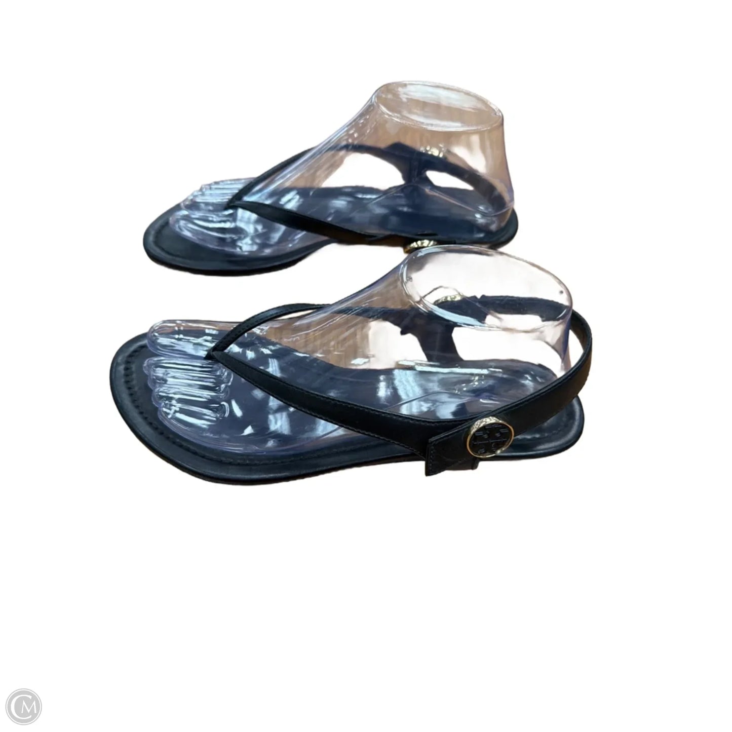 Sandals Designer By Tory Burch In Black, Size: 8