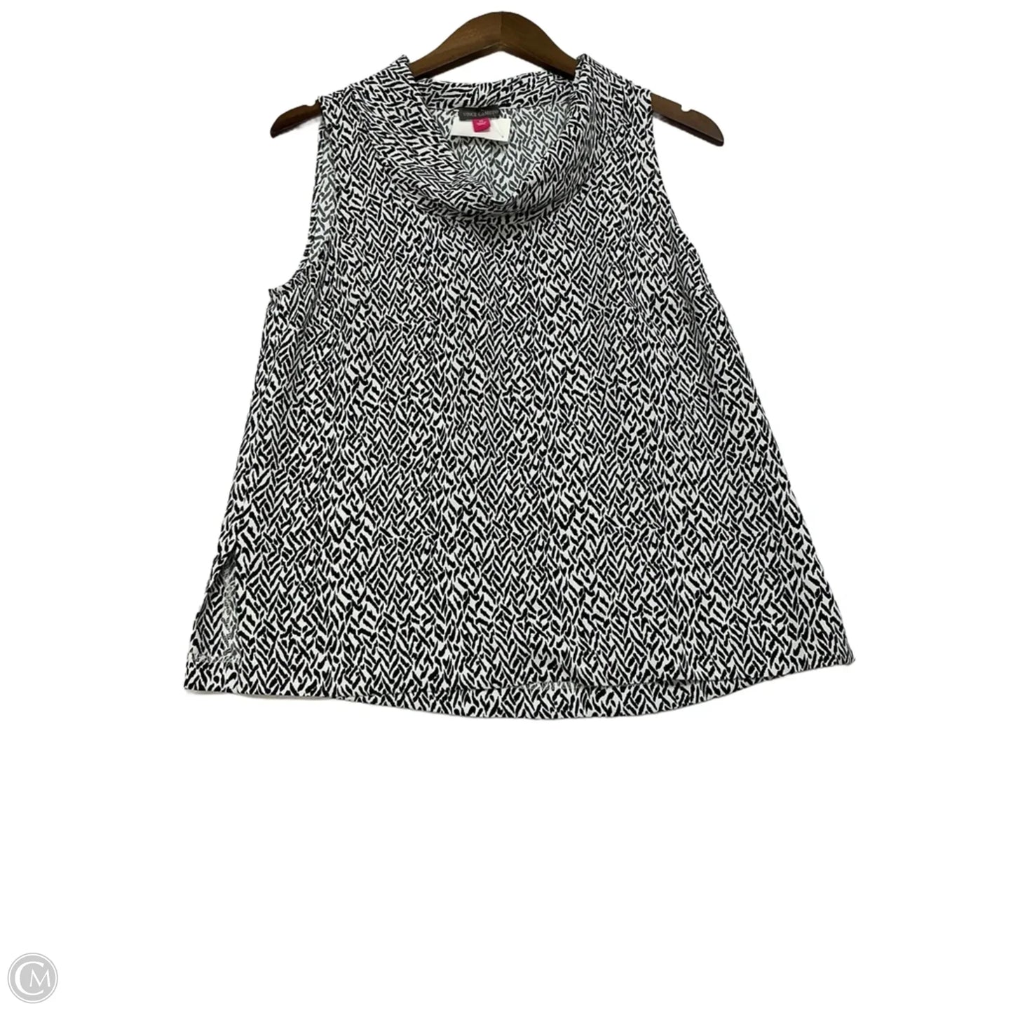 Top Sleeveless By Vince Camuto In Black & White, Size: Xs