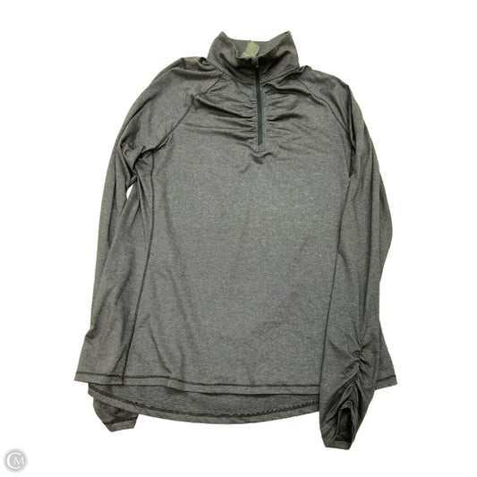 Athletic Top Long Sleeve Collar By Champion In Blue, Size: L