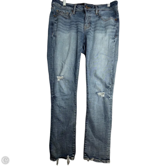 Jeans Skinny By Buckle Black In Blue Denim, Size: 6