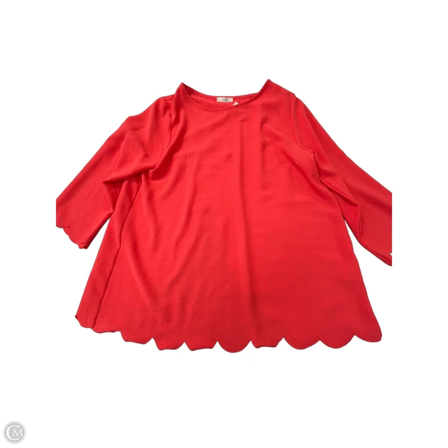 Top Long Sleeve By Jodifl In Coral, Size: L