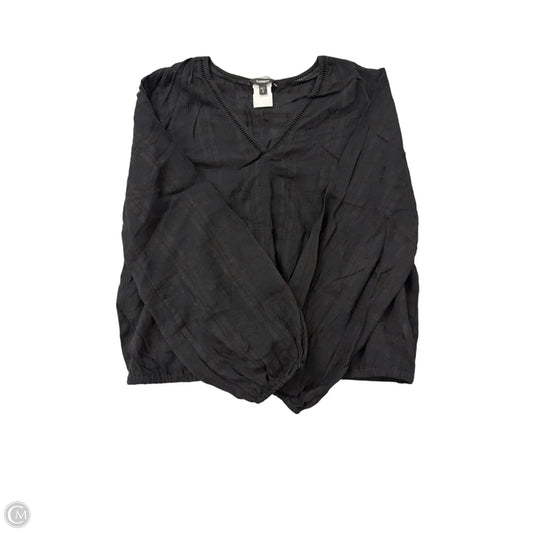 Top Long Sleeve By Express In Black, Size: L